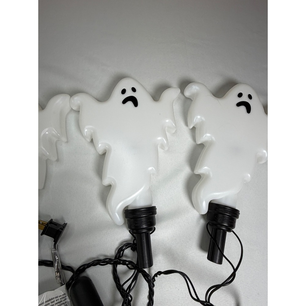 Spooky Moods Ghost Pathway Lights Set 3 LED CandleFlicker Halloween Yard NO‎ BOX